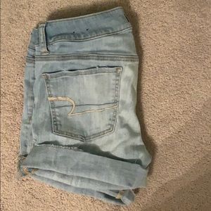 american eagle light was my mid rise shorts